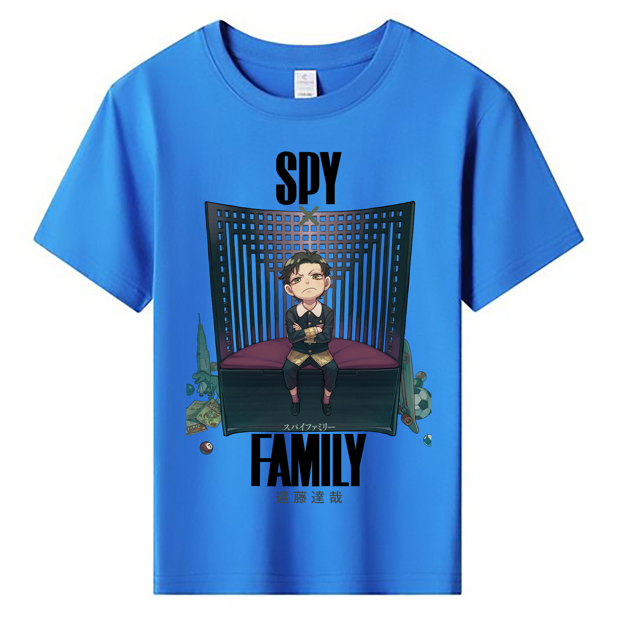 （画像用） SPY×FAMILY间谍家家酒 綿100％キッズTシャツ（フロントプリント）